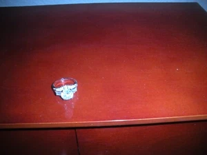 White color zircon size eight ring statement piece - Picture 1 of 6