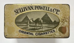 SULLIVAN, POWELL & Co.Ltd. 'ORIENTAL CIGARETTES' TIN, camel, Egyption pyramids - Picture 1 of 7