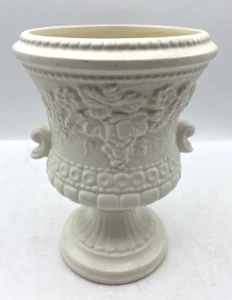 Vtg. White Ceramic French Style Neo Classical Vase/Urn Cottage Core - Picture 1 of 6