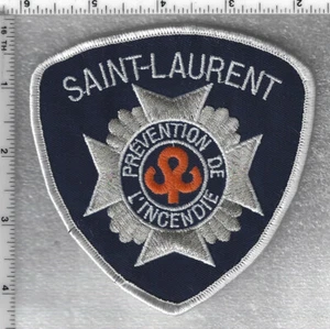 Saint-Laurent Fire Department (Manitoba, Canada) White Shoulder Patch - Picture 1 of 1