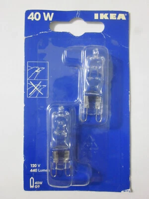 IKEA 40W 120V G9 LIGHTBULBS LAMP NEW SEALED - Image 1 of 2