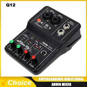 2 Channels Professional Audio Interface Sound Card Console Mini USB Guitar Mixer - Picture 1 of 9