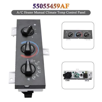 A/C Heater Manual Climate Temp Control Panel 55055459AB for Dodge Ram Van 98-03 - Image 1 of 4