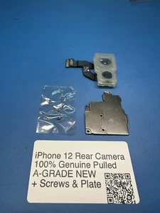 OEM PULLED Genuine Apple iPhone 12 Back Camera Replacement - 100% IOS 18 COMPATI - Afbeelding 1 van 3