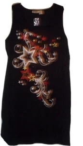 Sundress Star and Sequins Holiday XXL azul marino 100% algodón NUEVO - Imagen 1 de 5