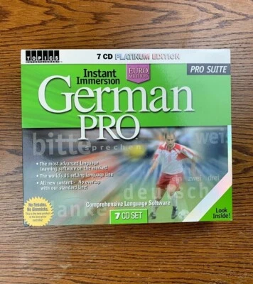 Complete Instant Immersion German Pro 7 CD - Windows Pro Suite Platinum Edition - Image 1 of 4