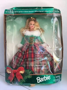 Bambola Barbie vintage 1995 Natale collezione vacanze scatola originale - Foto 1 di 7