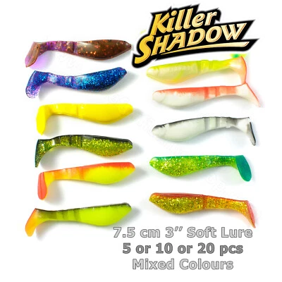 Soft Köder Set 7,5 cm Cheburashka Vorrichtung Kopf Offset Haken Köder Hecht Barsch Angeln - Bild 1 von 4