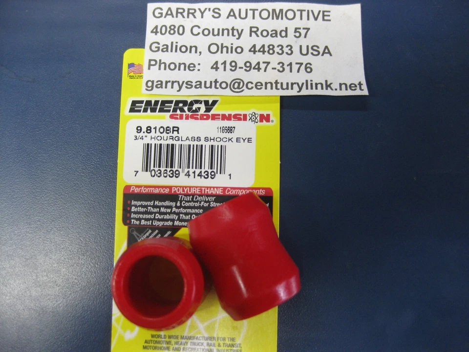 Kit de buje de ojo de choque de repuesto 98108R suspensión energética reloj de arena 1" 1 1/8" Foto 1 de 1