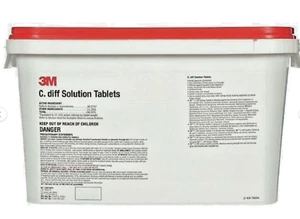 Tabletas solución 3M C. Diff, tamaño cuarto, contenedor de 140 tabletas caducidad 07/2024 - Imagen 1 de 1