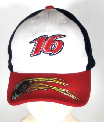 NASCAR Roush Racing #16 Greg Biffle Baseball Cap, Logo on Bill, Hook & Loop NWOT Foto 1 de 4