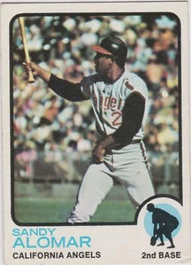 Sandy Alomar 1973 Topps #123 California Angels **SET BREAK** - Picture 1 of 2