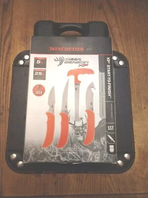 Kit de cuchillos Winchester Deer Season XP de principio a fin 3 cuchillos y estuche rígido de sierra Foto 1 de 4