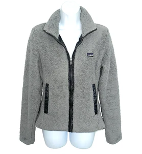 Chaqueta PATAGONIA Mujer Pequeña Los Gatos Cremallera Completa Manga Larga Forrada de Vellón Gris - Imagen 1 de 4