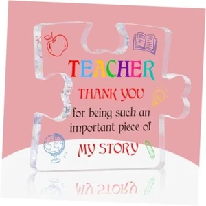 WaaHome Teacher Appreciation Gifts for Women - Best Teacher Teacher Piece - Picture 1 of 8