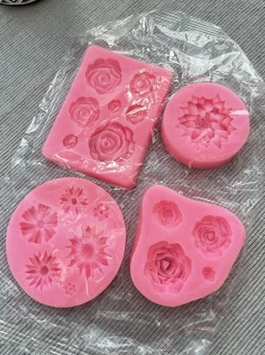 3D Flowers Silicone Fondant Cake Mold Plant Leaf Chocolate Baking DIY Mould - Image 1 of 4