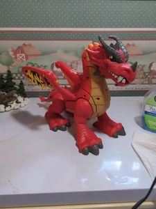Fisher-Price Imaginext Rotflügeladler Talon Burgdrache mit Sounds FUNKTIONIERT! - Bild 1 von 5