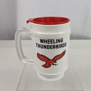 Wheeling Thunderbirds Hockey Kunststoff Reisebecher Hardee's WTRF Nagler ECHL - Bild 1 von 13