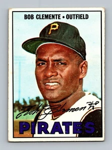 Tarjeta de béisbol 1967 Topps #400 Roberto Clemente en muy buen estado-en muy buen estado-en muy buen estado Piratas de Pittsburgh Salón de la fama - Imagen 1 de 2