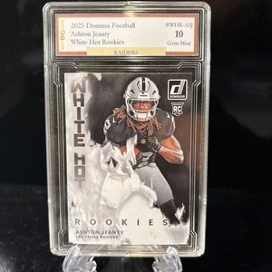 Donruss Football Ashton Jeanty White Hot Rookies 2025 #WHR-ASJ GEM 10 - Imagen 1 de 2