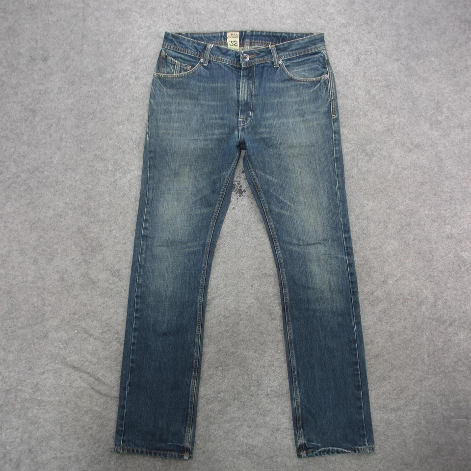 Volcom Jeans Mens 32x32 Blue Denim Straight Leg Classic Fit Genuine Brand Pants - Image 1 of 4