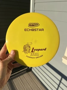 Innova Echo Star Leopard Penned/Patent Numbers CAL Tooled  157g Yellow Red Foil - Picture 1 of 5