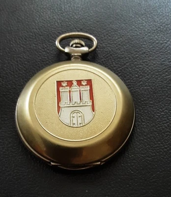 alte Sprungdeckel Uhr/ Taschenuhr-" Molnija ", Sprungdeckel mit Motiv - Hamburg - Bild 1 von 4