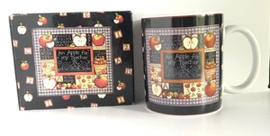 Lehrer Kaffeebecher 1997 An Apple For My Teacher Lang & Wise verpackt Sammlerstück - Bild 1 von 10