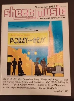 Sheet Music Magazine Back Issue November 1982 Vol. 6 No. 8 Porgy and Bess - Image 1 of 3