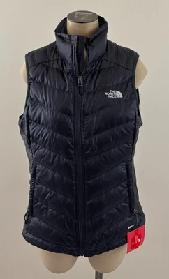 THE NORTH FACE 550 GOOSE DOWN NWT Womens Medium Asphalt Grey Flare Full Zip Vest - Image 1 of 4