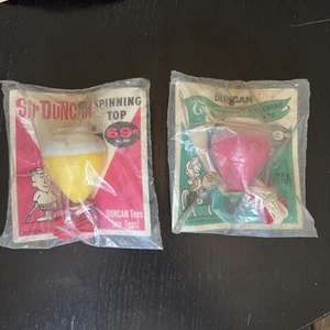 2x Vintage Duncan Yo-Yo Kreisel NEU SEALED - Tournament + Sir Duncan Tops - Bild 1 von 16