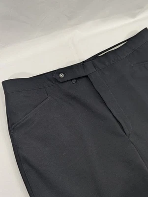 Sansabelt Pants Slack Jaymar Dad 40 X 29  Black Polyester USA Grandpa VTG *Read - Image 1 of 4