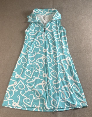 Lulu B Swing Dress Size Small Blue Half Zip Travel Golf Athletic Active - Image 1 of 4