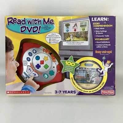 Fisher Price Read With Me DVD Story Comprehension Vocabulary System Scholastic - Image 1 of 4