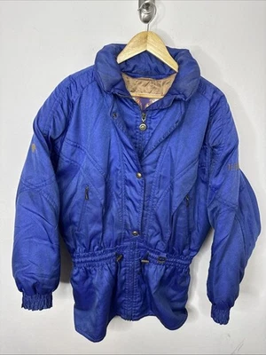 Descente Vintage Retro 80's/90's Women 12 Ski Jacket Blue - Image 1 of 4