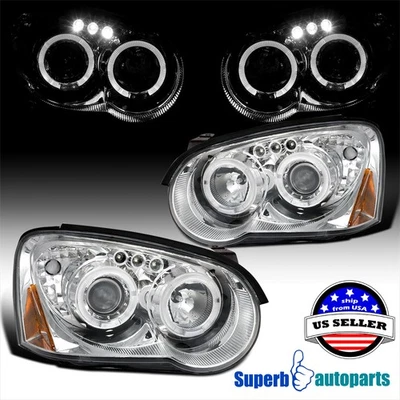Fits 2004-2005 Subaru Impreza WRX Halo Projector Headlights LED Tube Lamps 04-05 - Image 1 of 4