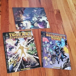 LOT Mutants & Masterminds Beginner's Guide + Instant Superheroes + Master Screen - Imagen 1 de 8