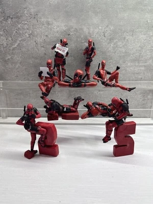 Marvel Comic Cartoon Figure Deadpool Figurine Statue Car PC Decor - Image 1 of 4