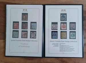 Colección de estampillas Harrington & Byrne Queen Victoria - estampillas usadas - Imagen 1 de 4