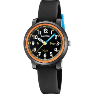 Reloj Calypso My First Kids caja negra correa silicona negra K5827/6 - Imagen 1 de 1