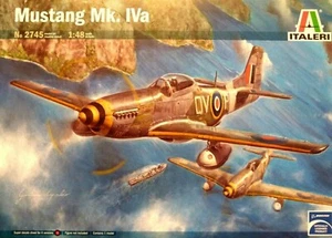 Kit modelo de avión Italeri 1:48 Mustang Mk.IVa RAF - Imagen 1 de 3