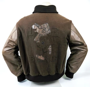 Iceberg Jacke College / Baseball Gr. 54 (XL) Italy Leder / Wolle Mix vintage - Bild 1 von 12