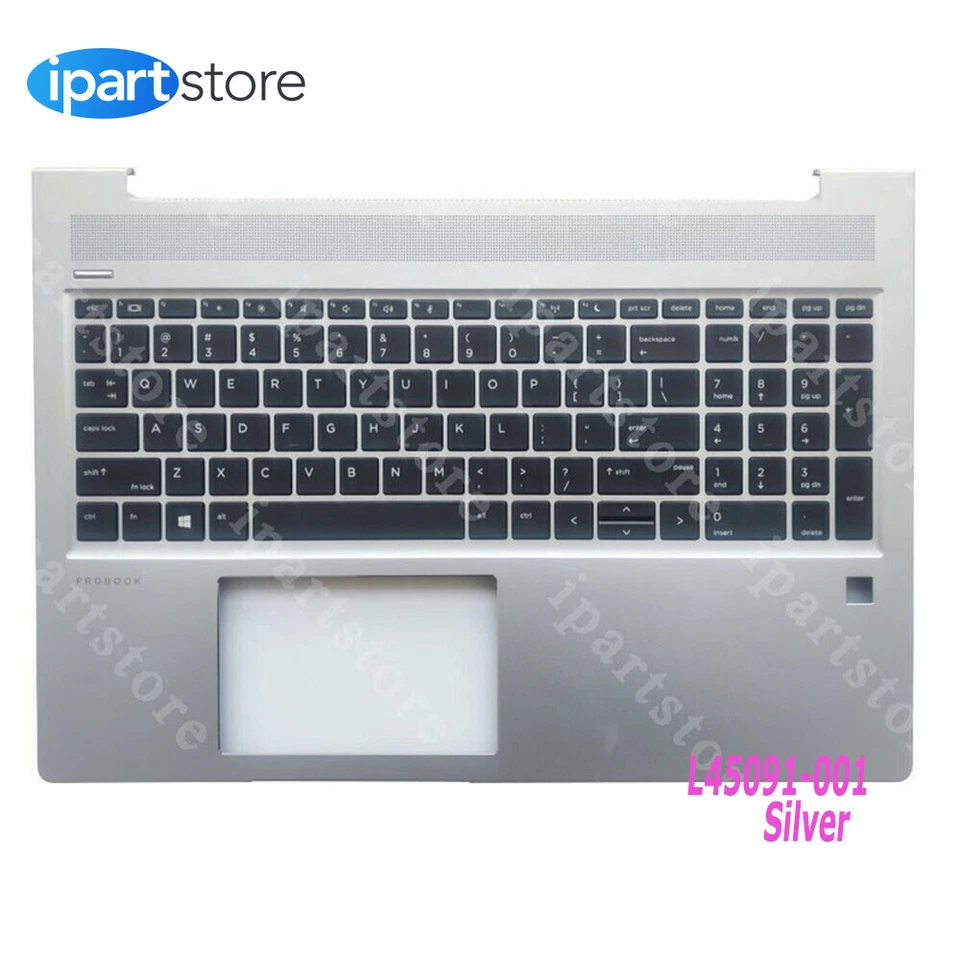 for HP ProBook 450 G6 450 G7 15.6 Palmrest US No-backlit Keyboard L45091-001