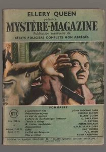 MYSTERE MAGAZINE n°15 AVRIL 1949 J.D. CARR-BROWN-ELLERY QUEEN-C.D. KING - Imagen 1 de 2