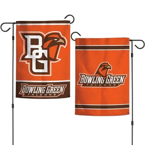 BOWLING GREEN FALCONS 2 SIDED GARDEN FLAG 12"X18" YARD BANNER NCAA LICENSED - Image 1 of 1
