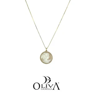 COLLANA DONNA ARGENTO 925 PVD ORO CAMMEO PASSION EDELE CO-PE.PA - Foto 1 di 6
