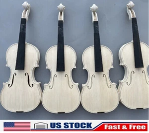 Unfinish 4/4 Professional Handmade Violin Guarneri Del Gesu 1743 Cannone Violin - Picture 1 of 11