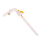 1Pc Fashion Animal Long Goose Straw with Brushes Reusable Large Diameter Stra FT
