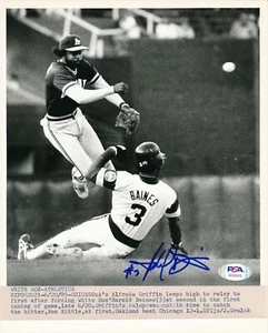 Foto firmata Harold Baines Chicago White Sox HOF 2019 con filo 8x10 ~ PSA/DNA - Foto 1 di 6