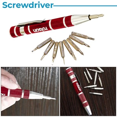 9PC Mini Precision Screwdriver Set Repair Kit Tool Watch Phone Glasses Jewellers - Image 1 of 4